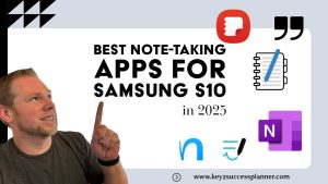 best note-taking apps for the samsung s10 tablet