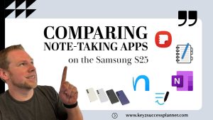 note-taking apps for the Samsung s25