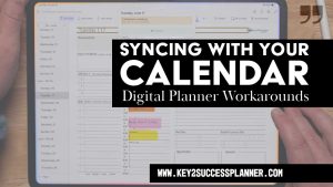 GoodNotes Digital Planners Shop 28 sync digital planner with calendar workaround