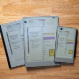 2027 reMarkable Professional Digital Planner displayed on various E-Ink devices, showcasing organizational features and layouts for effective note-taking and planning.