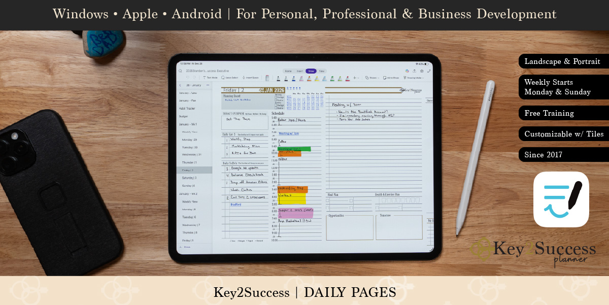 2026 Digital Planners by Key2Success: Plan Ahead for Success