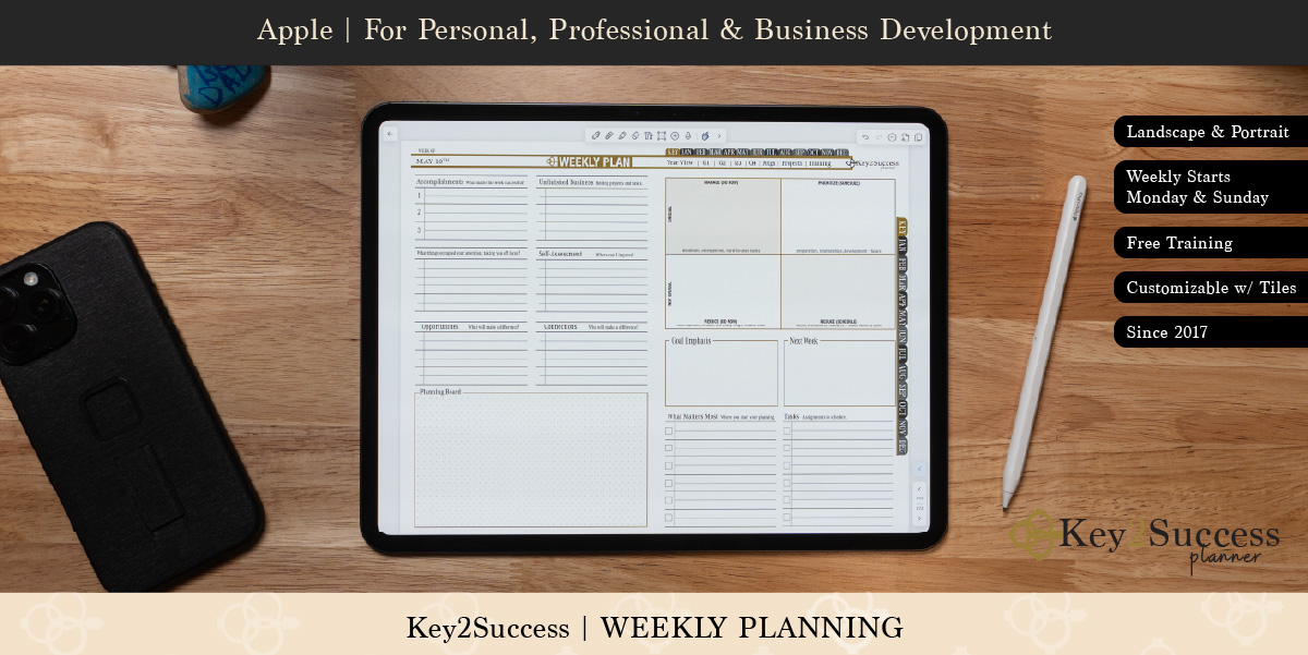 Noteshelf Digital Planners by Key2Success – Plan & Succeed