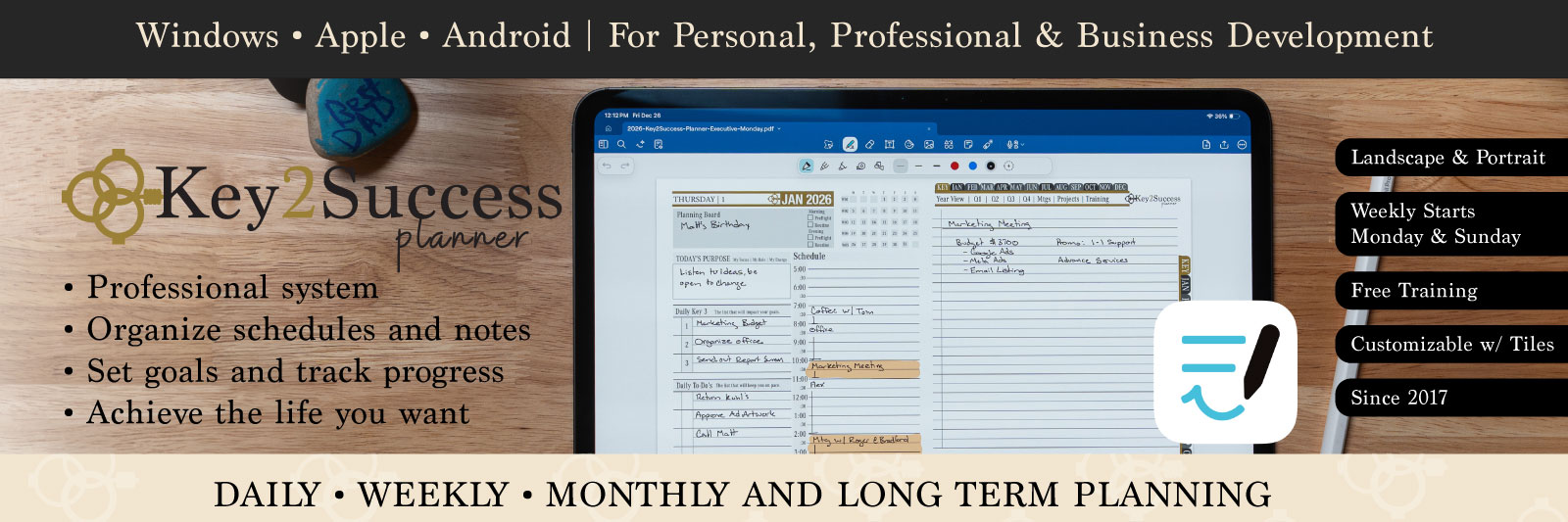 2026 Digital Planners by Key2Success: Plan Ahead for Success