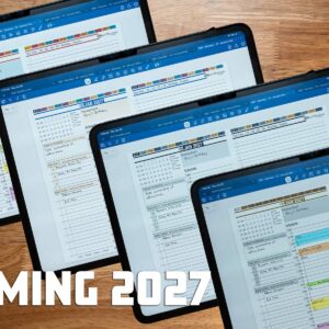 2027 Key2Success Digital Planner Color Options Preview on iPad using GoodNotes