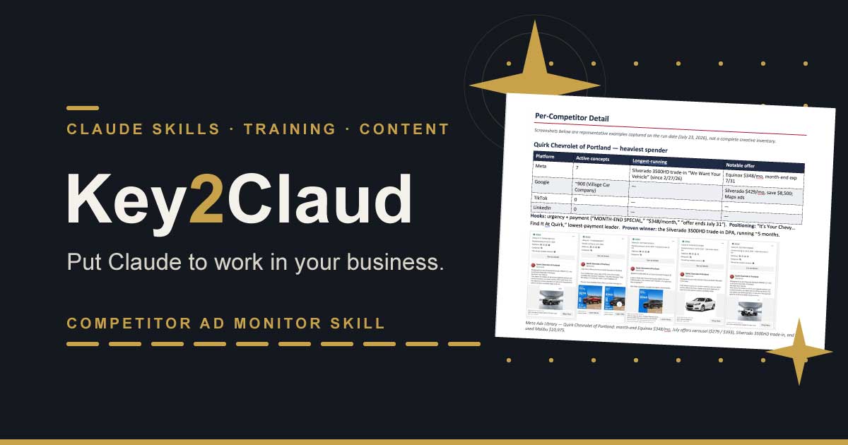 Competitor Ad Monitor preview