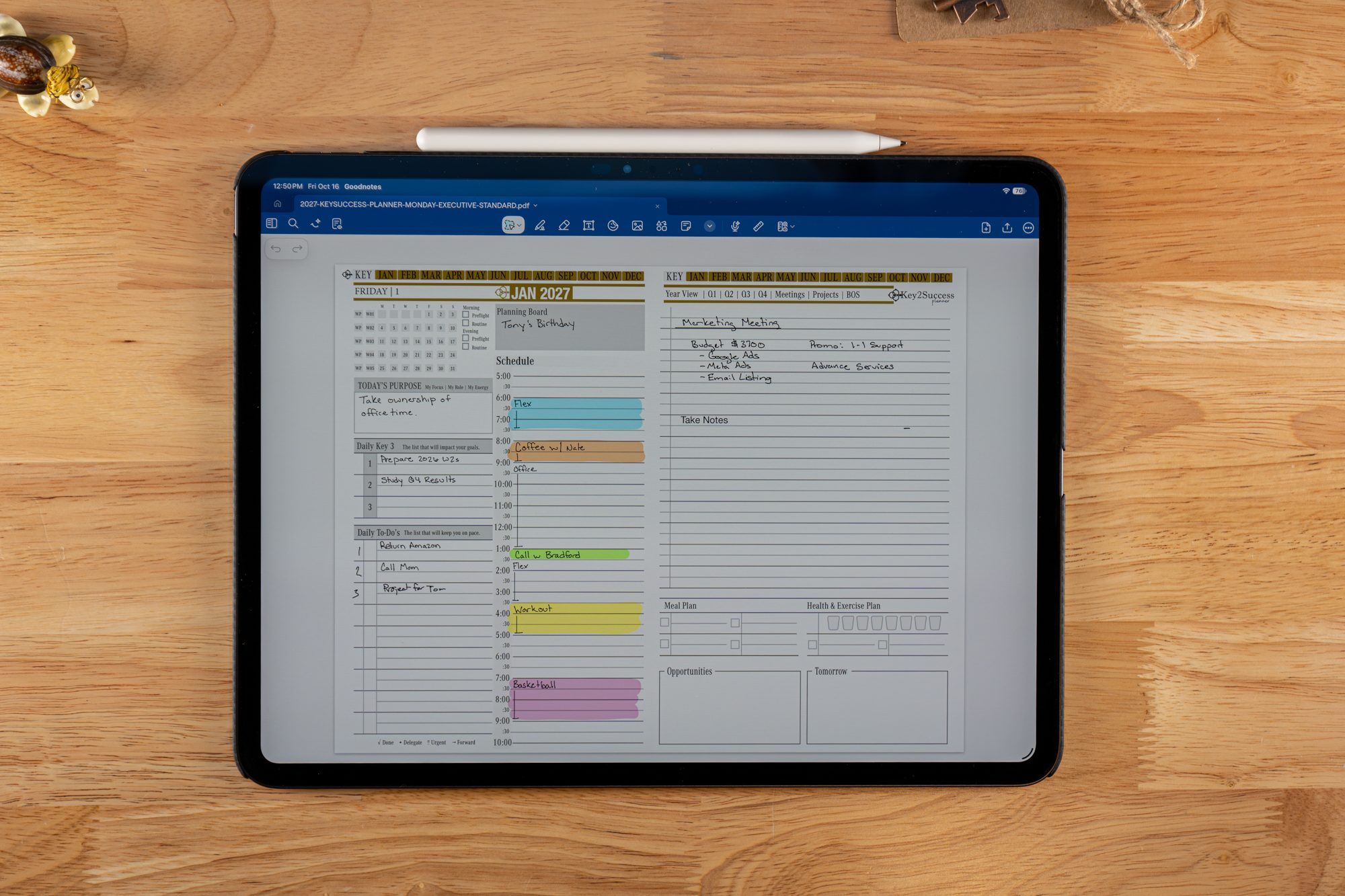 Business Operating System 19 Key2Success 2027 GoodNotes planner