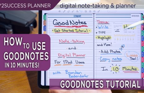 GoodNotes Tutorial Ipad Note-taking digital planner