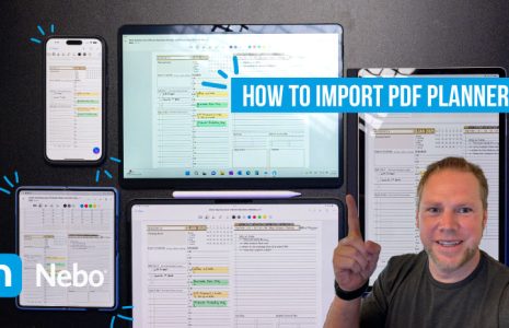 How to import PDF into Nebo