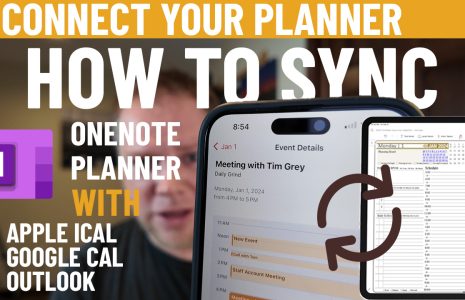 How to sync a calendar to a digital planner