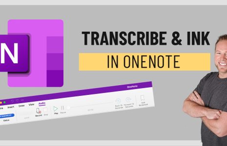 transcribe text in onenote