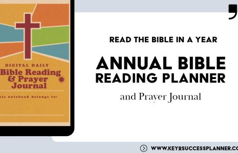 annual bible reading planner