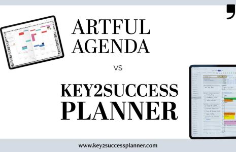artful agenda vs key2success planner