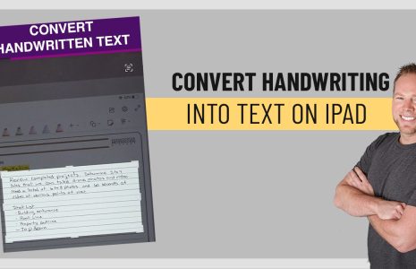 convert handwriting to text ipad onenote