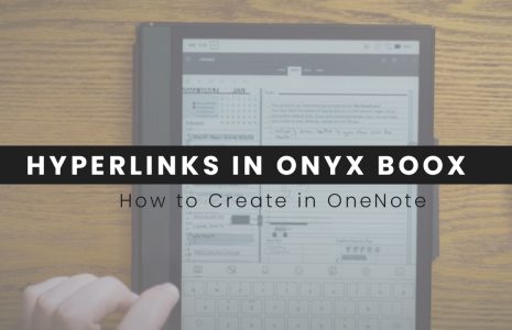 create hyperlinks onyx boox onenote