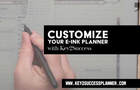 customize e ink planner