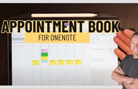 digital appointment book onenote