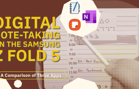 digital notetaking on samsung zfold 5