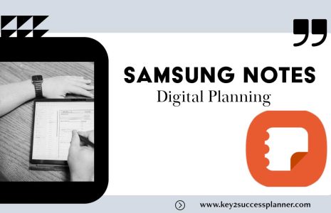 digital planning in samsung notes