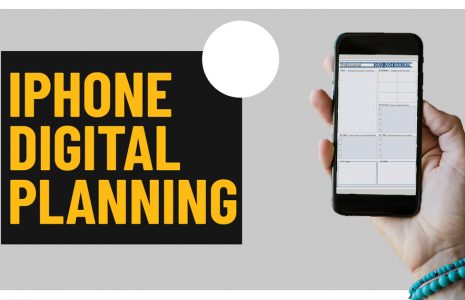 digital planning on iphone