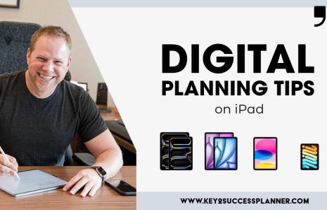digital planning tips for ipad users header image featuring Branden Bodendorfer using iPad digital planner
