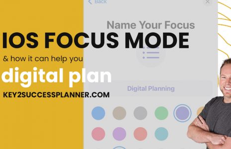 ios focus mode for digital planning