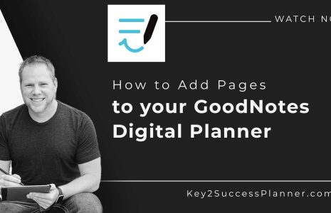 how to add pages to goodnotes planner
