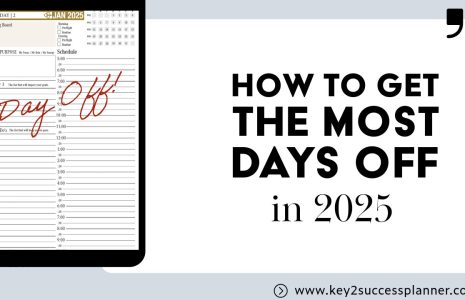 how to get the most days off in 2025