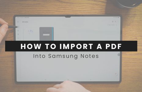 how to import a pdf into samsung notes