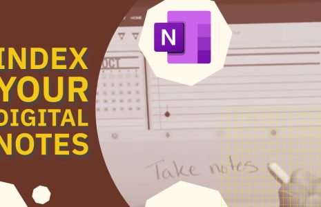 how to index digital notes