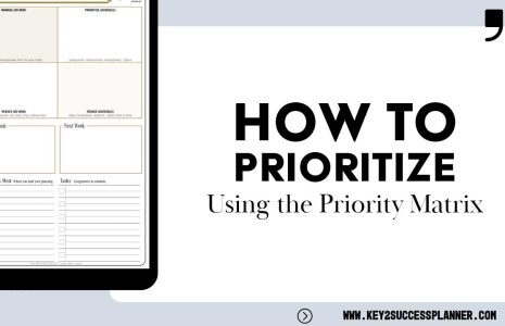 how to prioritize