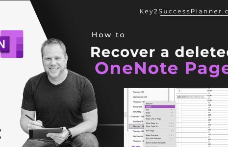 how to recover deleted onenote page
