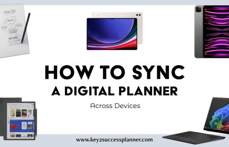 how to sync a digital planner