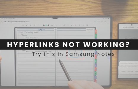 hyperlinks not working in samsung notes