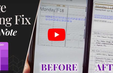 image scaling issue fix one note