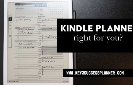 kindle planner 2025
