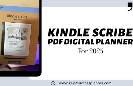 kindle scribe pdf digital planner 2025