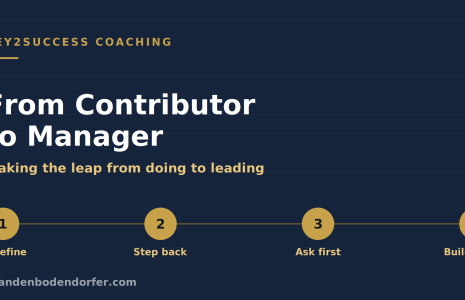 From individual contributor to manager, making the leap from doing to leading