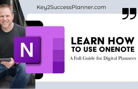 learn to use onenote digital planner