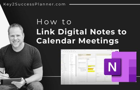 link digital notes to calendar meetings