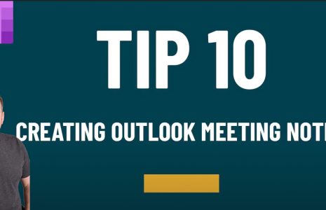 link outlook meeting notes in onenote