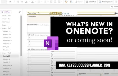 new in onenote