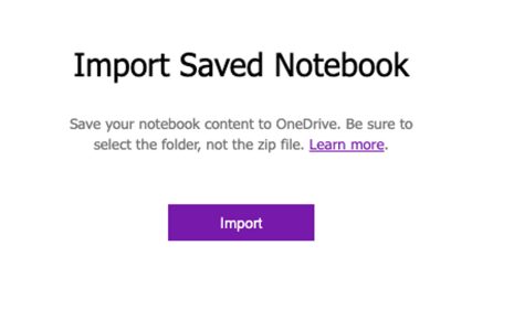 onenote import not working