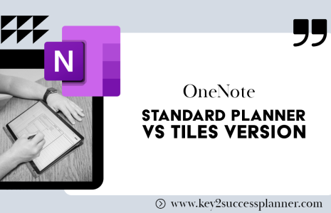 onenote standard planner vs tiles version