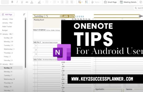 onenote tips for android users