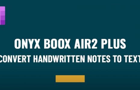 onyx boox handwriting to text