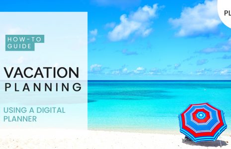plan a vacation with digital planner