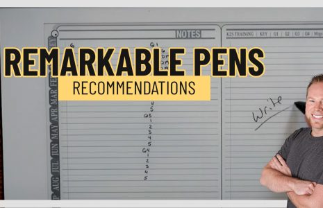 remarkable pen recommendation