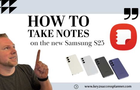 how to take notes on s25 samsung